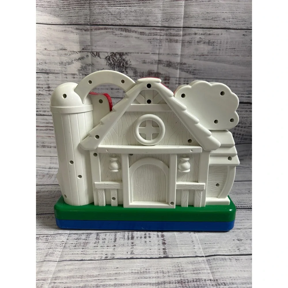Chicco Talking Lights Farm Animal Playset Bilingual English Spanish Learning Toy